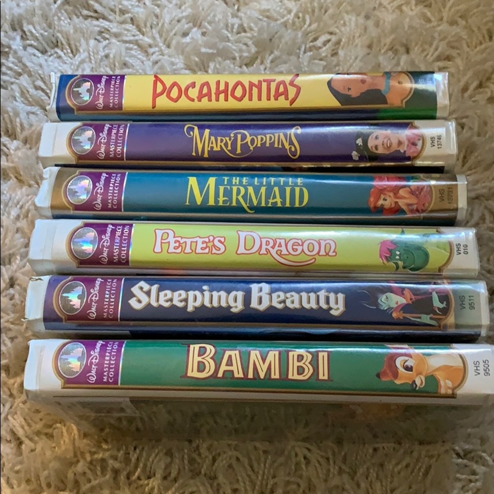 Lot of 6 Disney Master Collection VHS Tapes